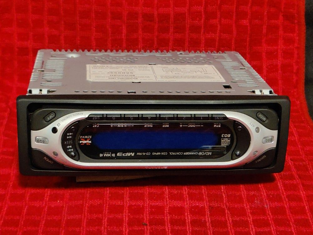 Car Stereo Sony Model CD-MP40 FM/AM Compact Disc Player Excellent Cond! No Cords.D