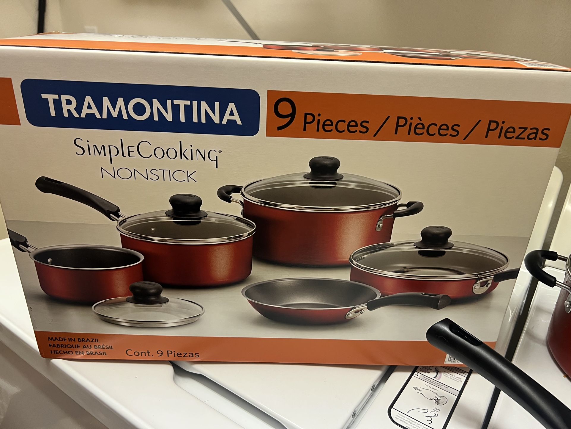 Tramontina Red Pan set Used