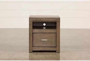 Riley Greystone 1-Drawer Nightstand (1)