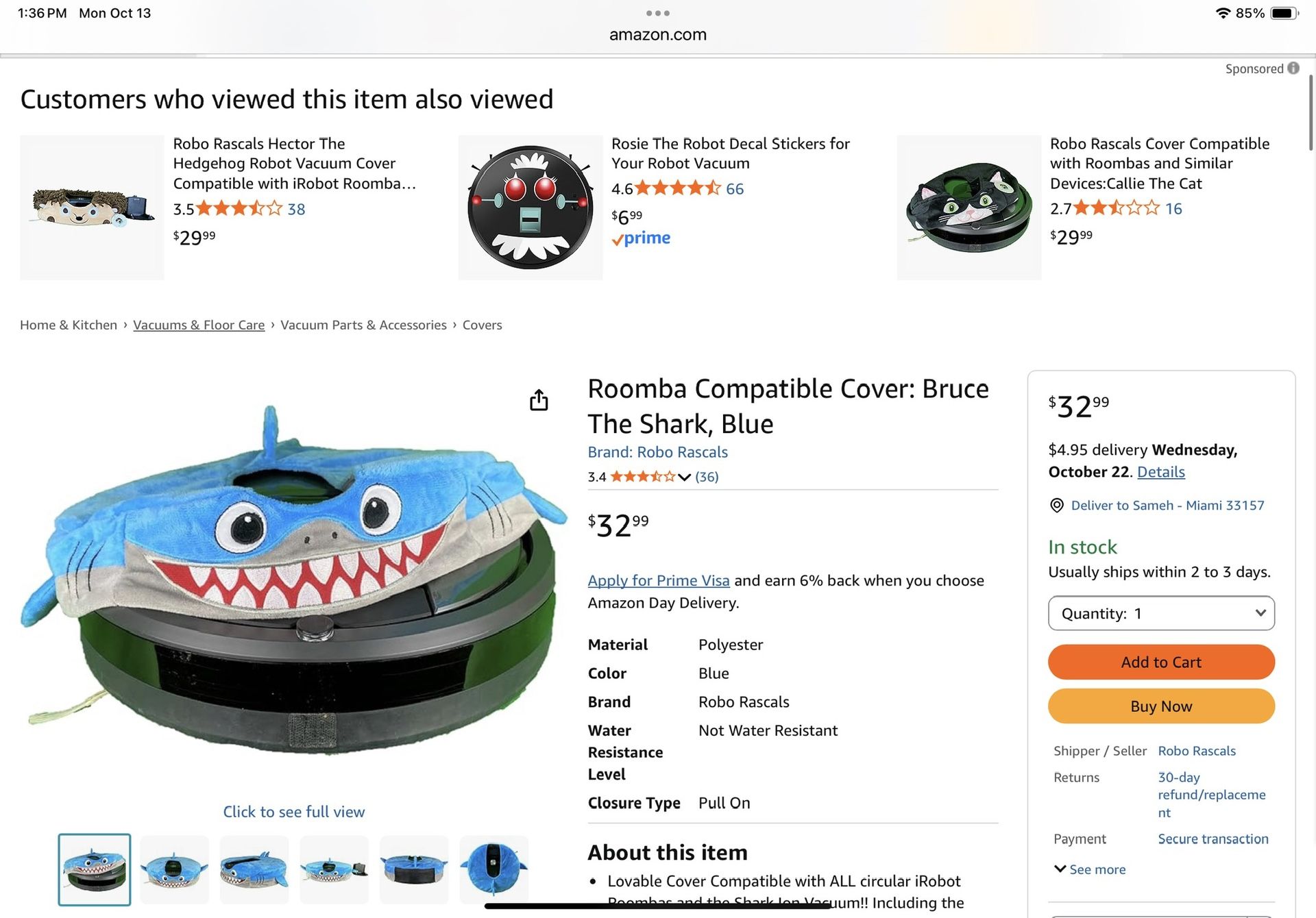 Roomba Cover