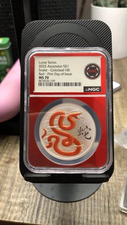 2025 Ascension S$1 Lunar Snake NGC MS70 Coin