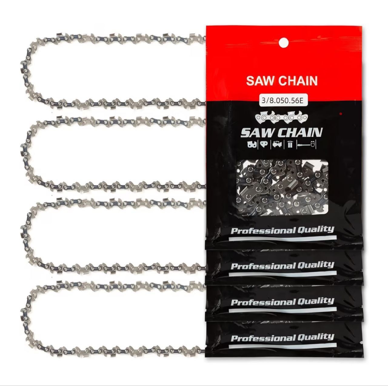 16 Inch Chainsaw Chain, 56 Drive Links, 3/8" LP Pitch .050" Gauge, Fits Craftsman, Echo, Poulan, Greenworks and More (1 pack)