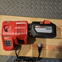 Milwaukee M18 Battery With Rapid Charger 12.0