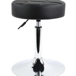 Stool Round Thick Padded Cushion Leather Shop Stool Height Adjustable Stool Counter Stool Swivel Desk Stool Chair for Office Home Bar Stool Salon 