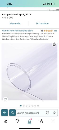 Vinyl Plastic Sheeting, Clear Vinyl Sheet for Sale in Portland, OR - OfferUp