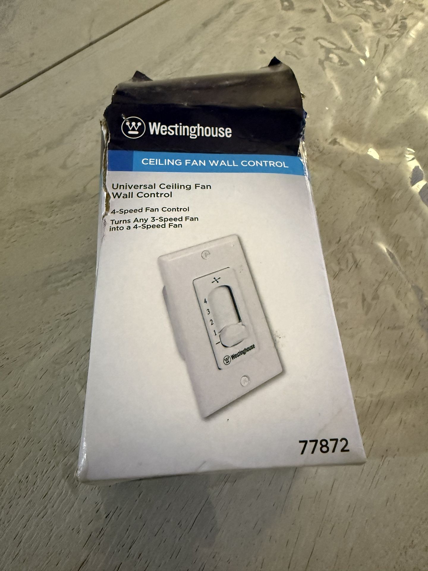New Westinghouse (contact info removed) Ceiling Fan Wall Control, White
