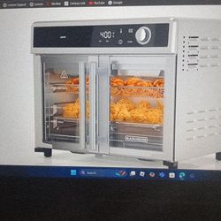 Black+Decker Crisp ' Bake Air fryer Toaster Oven 