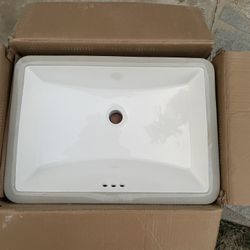18x12 undermount bathroom sink white I have 8