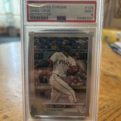 Oneil Cruz Refractor Rookie Card PSA 9