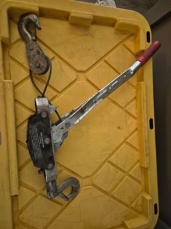 Mini cable winch puller, come along hoist