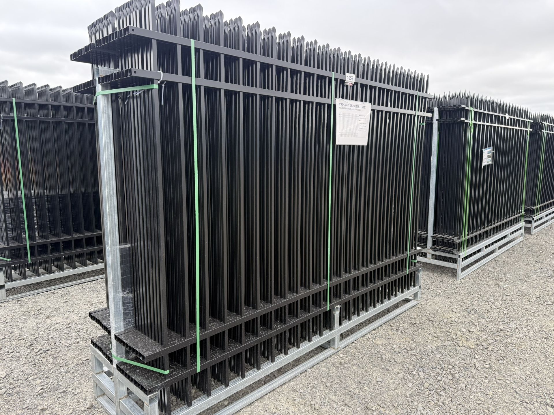 Steel Fence Panels & Wrought Iron Gate – Heavy Duty