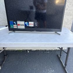 32” Samsung Smart TV. Comes with remote