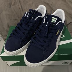 Navy Blue Puma Suede
