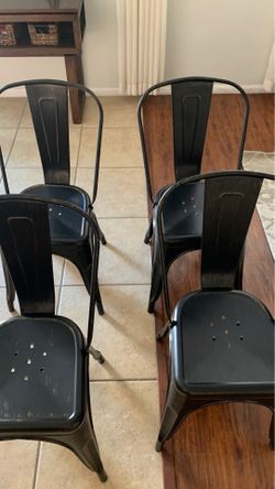 Chair vintage black (16 chair available )$99 for 4