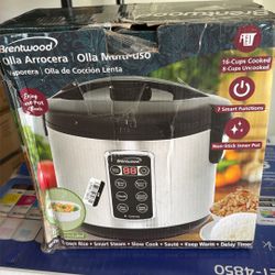 Brentwood 7-Function Smart Rice Multi-Cooker (RC-5116DS or similar model).