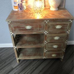 Distressed Farm Style Console