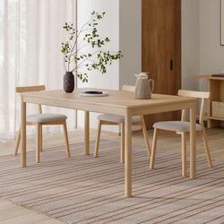 Article Heidi 62”-82.75” Extendable Dining Table White Oak