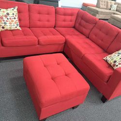 DecSpecial/4pcs Sectional Sofa W/ottoman(was:$579)