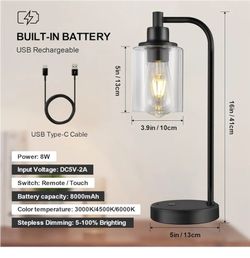 Cordless Table Lamp Rechargeable