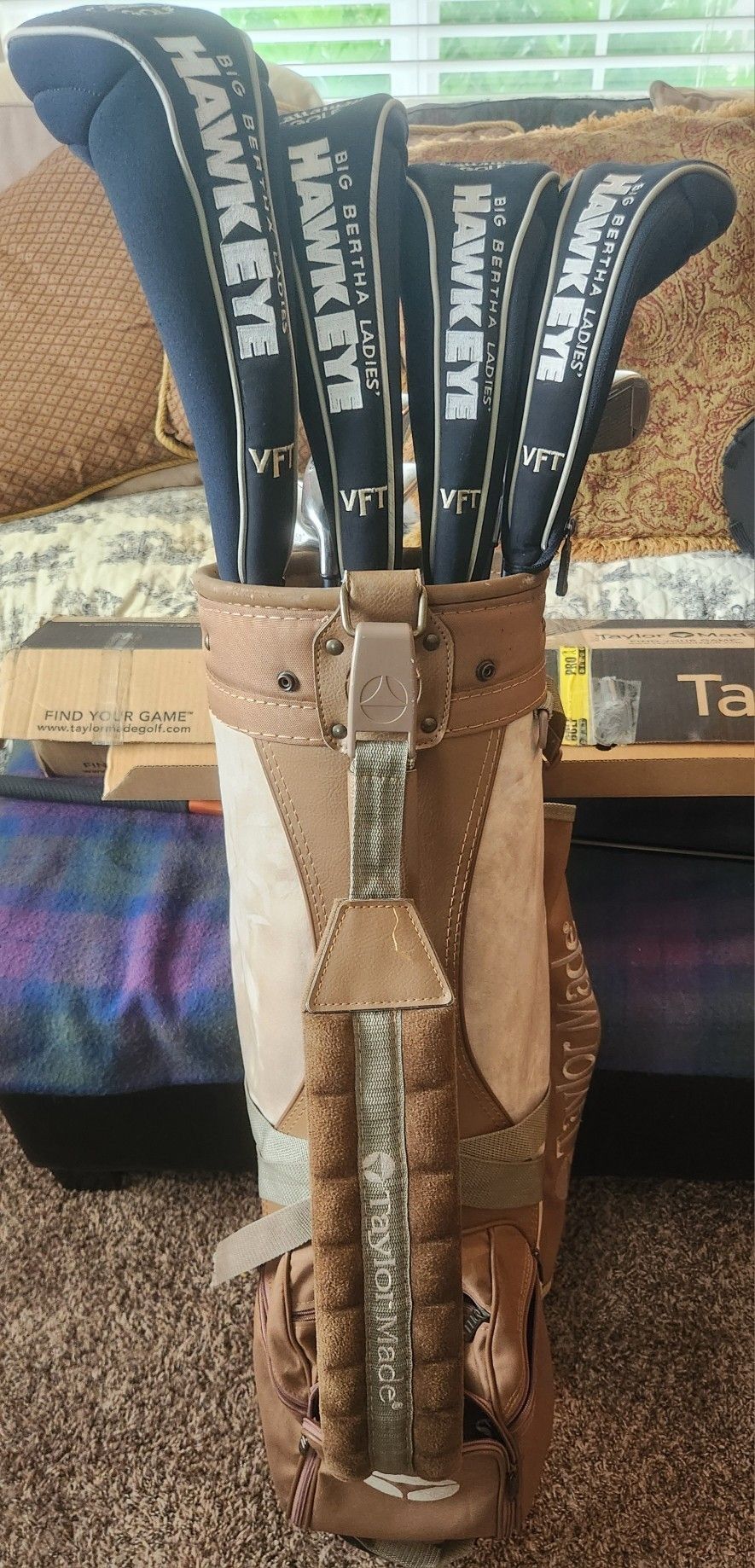 Callaway Big Bertha Woods/Irons W/Taylor Made Bag