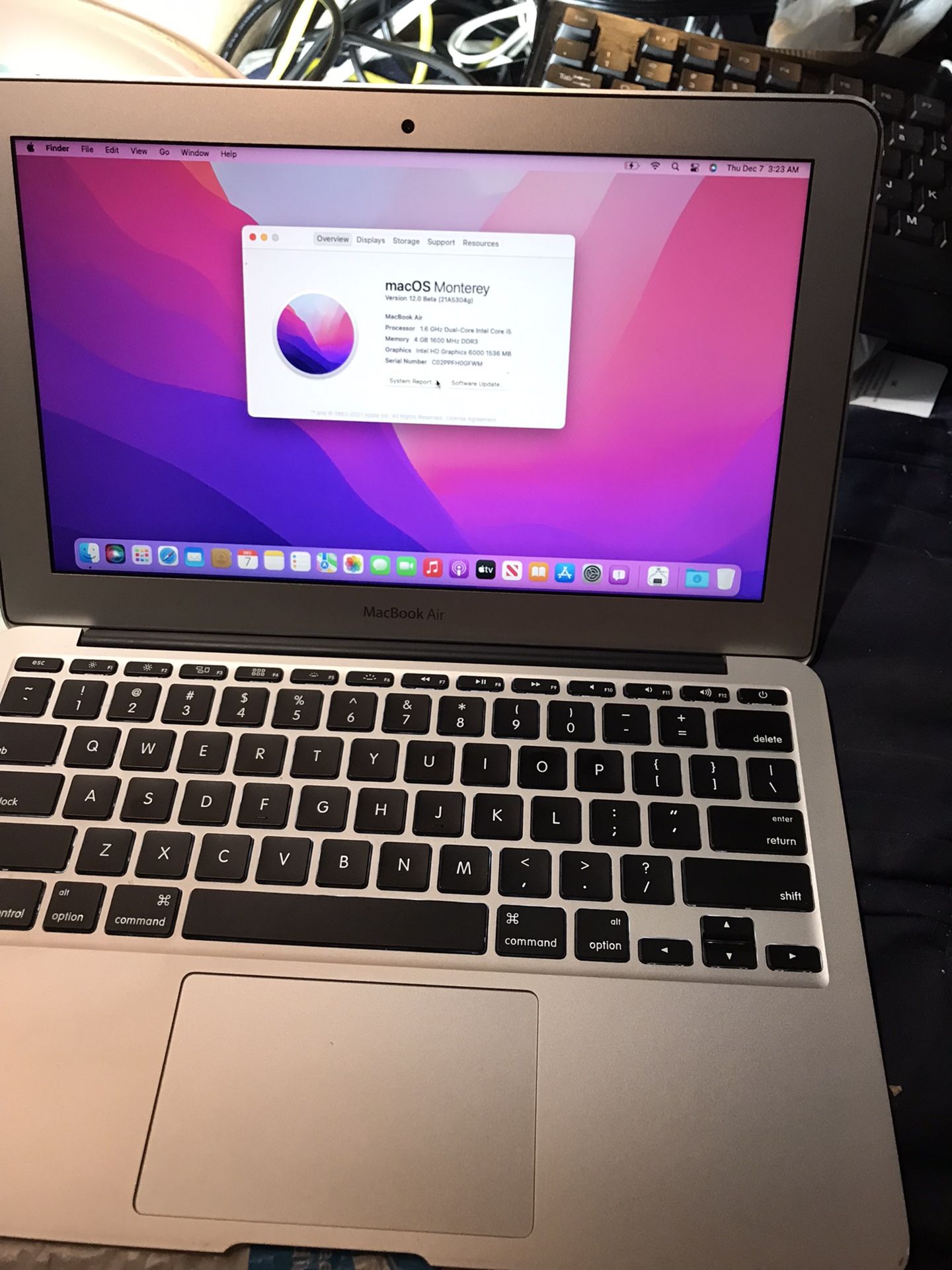 【美品】Mac Book Air ☆Core i5 4G SSD128G Renewed Apple MacBook Air 11.6