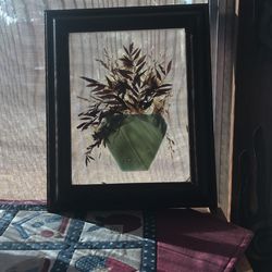 Glass Plant With Vase Frame