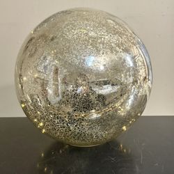 Lighted Mercury Globe 10”