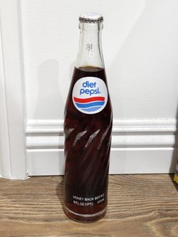 Old Classic Vintage Diet Pepsi Cola 16 OZ Glass Bottles Sealed