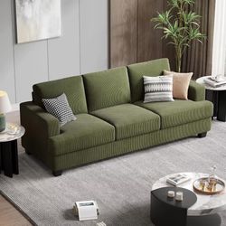 89 Inch Sofa with Extra Deep Seats Oversize, 3 Seater Sofa for Living Room, Modern Couch and Sofa, Comfy Armrests and, Custom