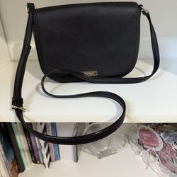 Kate Spade Of New York Black Leather Cross Body Purse