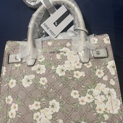 Nine West Floral Medium Purse With Strap Included 