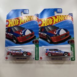 2025 Hot Wheels Honda Civic Custom Lot of 2