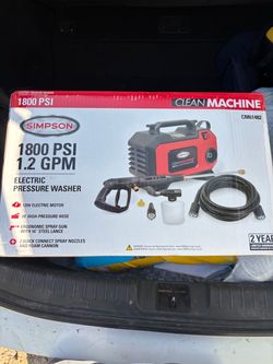Simpson pressure washer