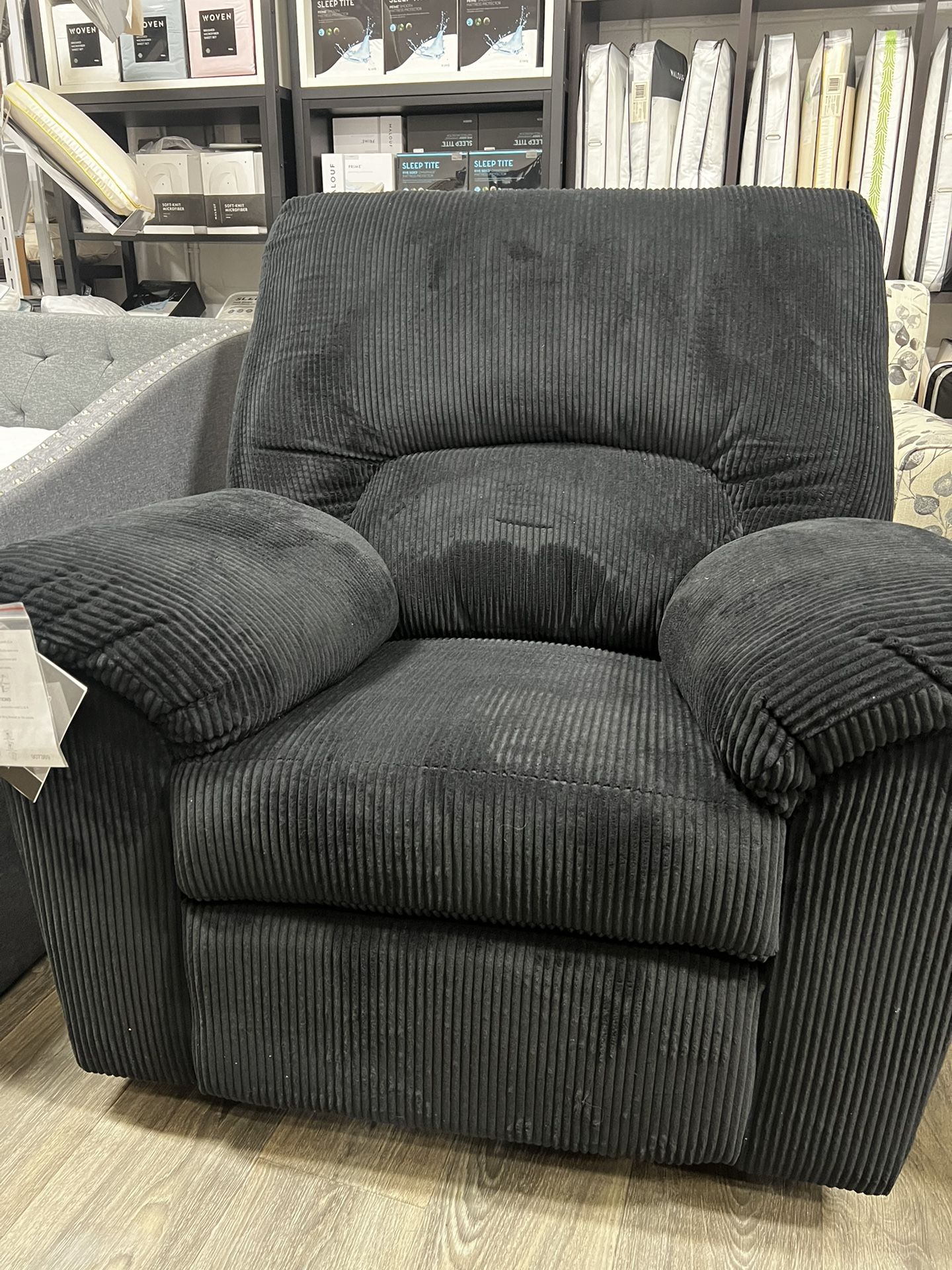 Cordoroy Rocker Recliner - Dark Navy