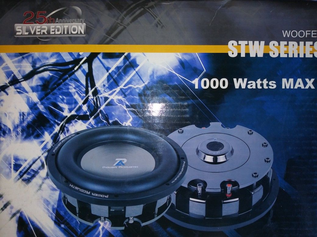 Power Acoustik STW-12 Silver 25th Anniversary Edition