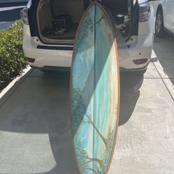 John Henry Foundation Surf Board Signed by Bill Stewart