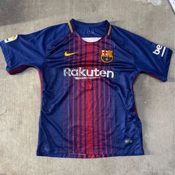 Nike Barcelona football jersey size XL see measurements