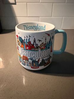 disneyland resort california 16 oz stoneware mug – authentic disney parks – must go now moving sale