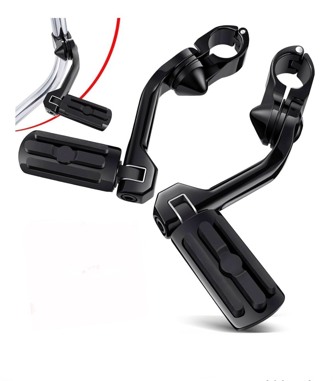 HIGHWAY PEGS for Harley Touring •New •Gloss Black