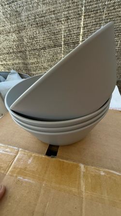 Gray Matte Bowls Set of 6