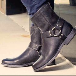 Women's Frye Phillip Harness Leather Boots size 9.5 B