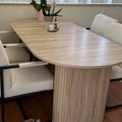 Dining Table($130),  And 4 Chairs (free). 