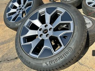 4x OEM 2027 Tesla Model Y L YL MACHINA 2.0 Wheels 19" Staggered Continental 99% TREAD TPMS