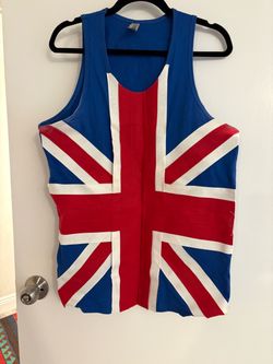 Union Jack Flag Print Tank Top
