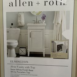 20 Inches Vanity With Porcelain Top