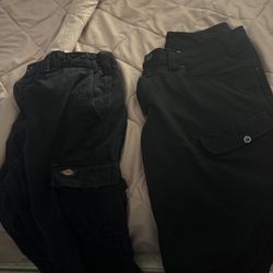 Black Work Cargo Pants 