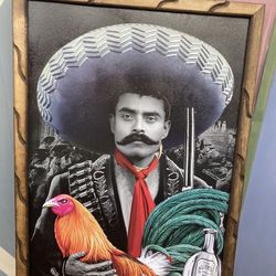 Emiliano Zapata & Pancho Villa Frames Tattoos Shop Home Decor Man Cave Posters Patios Living Room Cuadros Morelos Chihuahua 