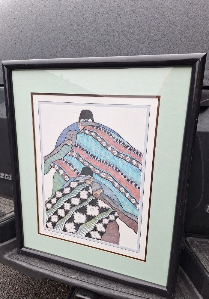 Amado Maurilio Pena 1982 Signed Print Art "SIN TITULO" Untitled Framed & Matted