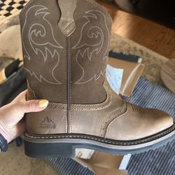 BRAND NEW Men’s Cowboy Boots Size 11 Steel Toe Boots