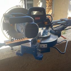  RYOBI 10" SLIDING COMPOUND MITER SAW WITH LASER